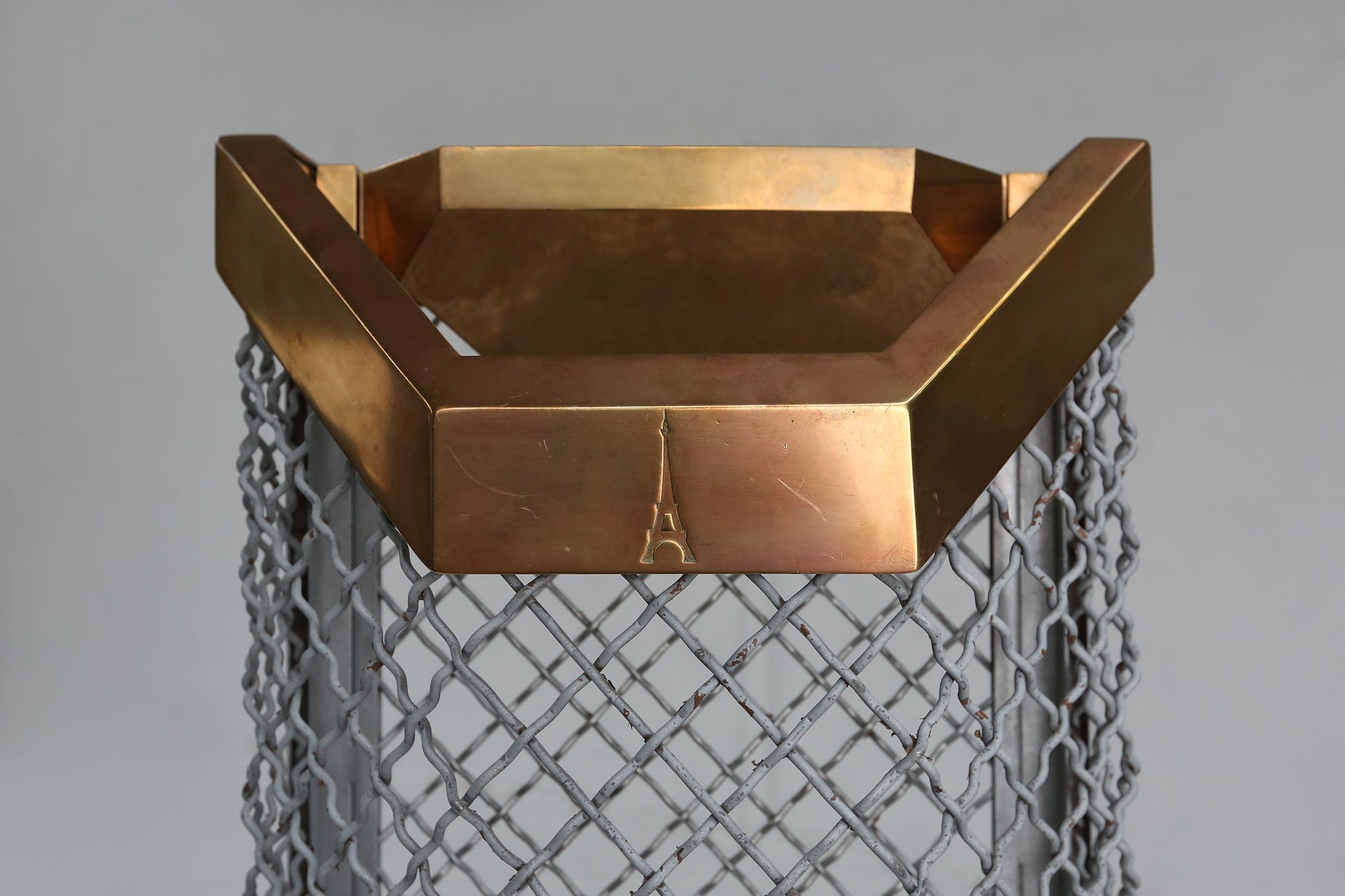 Original Eiffel Tower Trash Can from the Champ‑de‑Mars, France 1960sthumbnail